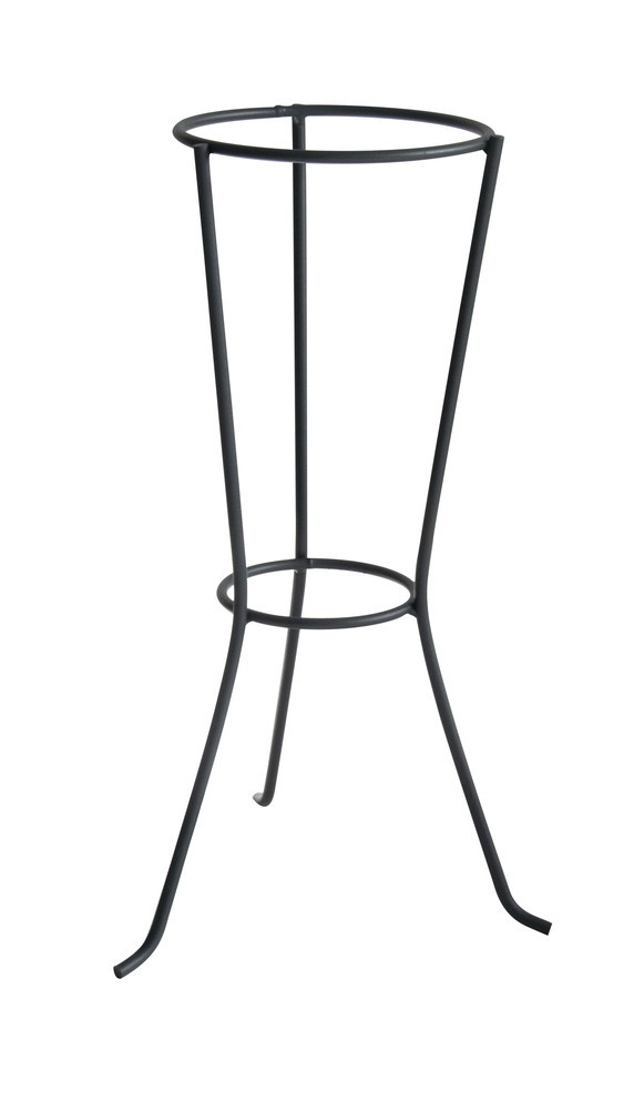 Colonne anthracite H. 56 cm pour pot 20-22 cm - Acier époxy