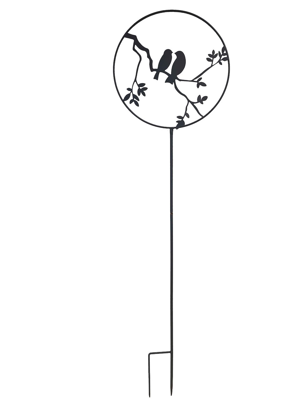 Déco de jardin à piquer en forme d'oiseaux - 35x122,5cm - Anthracite