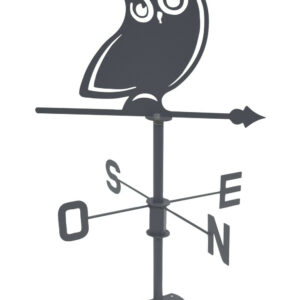 Girouette Hibou - 45x72,5 cm - anthracite