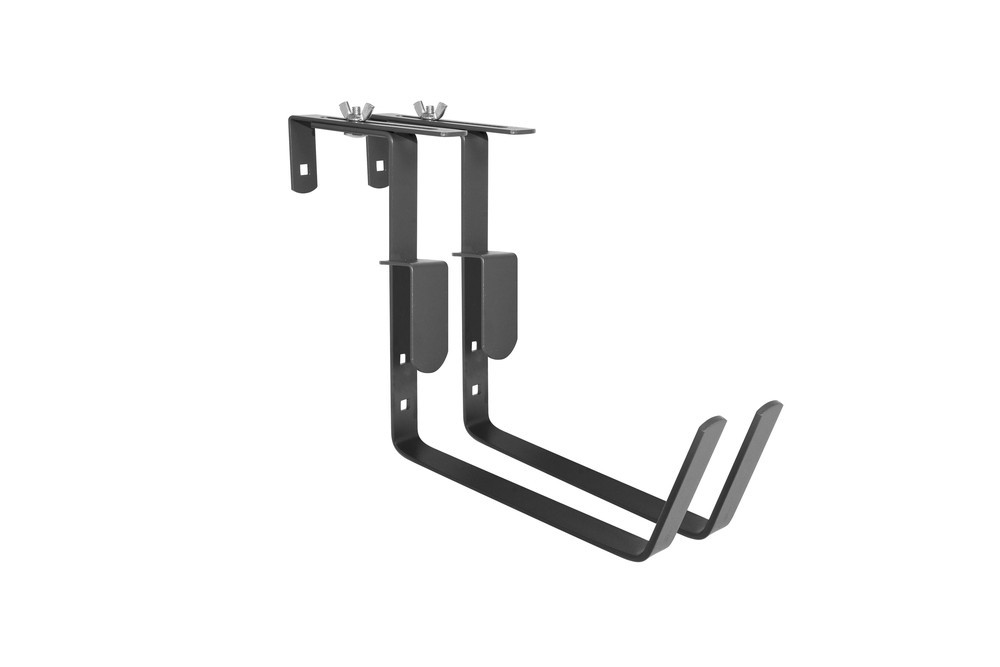 Lot de 2 supports fixations réglables pour jardinière - 18 cm - Acier époxy