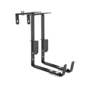 Lot de 2 supports tout reglable pour jardinière - 16 à 26 cm - Acier époxy