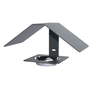 Mangeoire à oiseaux Zéphyr anthracite 31 x 16 x 14,5 cm - acier époxy - fixation murale ou suspendue