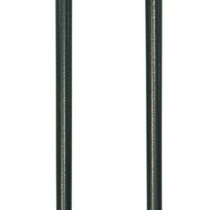 Mât fixation dans le sol anthracite - 190 cm - Acier époxy
