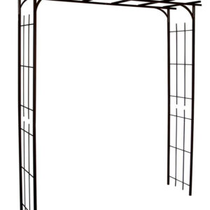 Pergola tube CAR20 fer vieilli - 187x40x198 cm - Acier époxy