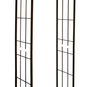 Pergola tube CAR20 fer vieilli - 97x40x198 cm - Acier époxy