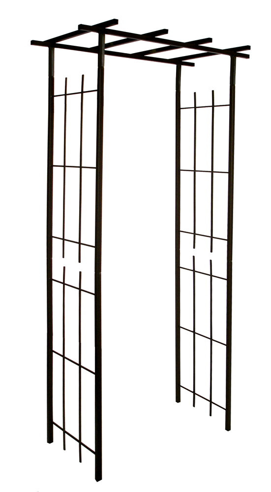 Pergola tube CAR20 fer vieilli - 97x40x198 cm - Acier époxy