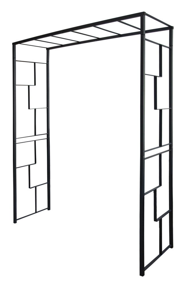 Pergola tube CAR25 Linéale anthracite - 155x50x198 cm - Acier époxy