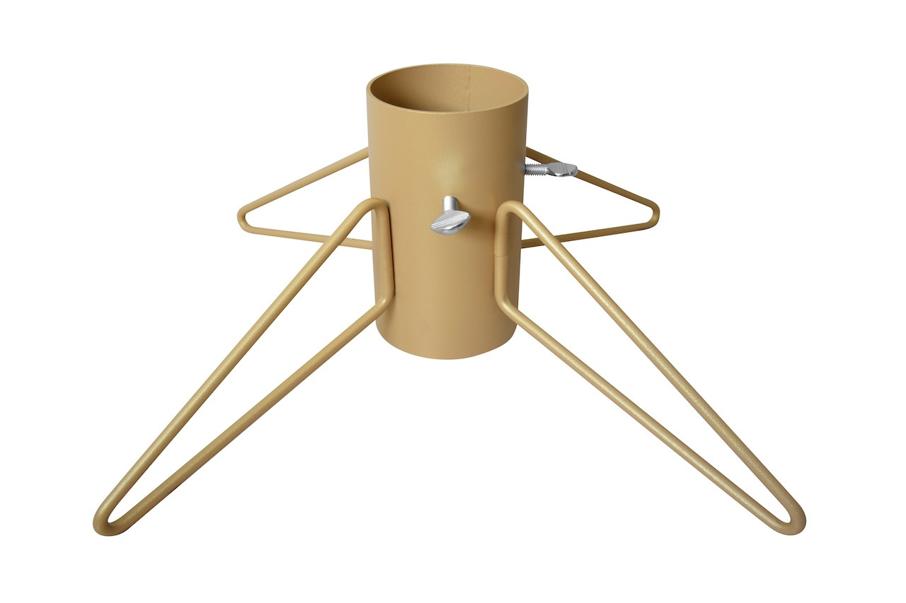 Pied de sapin - 4 pieds fer rond tube- 9 cm - or