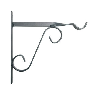 Potence fer plat anthracite - 20x20 cm - Acier époxy