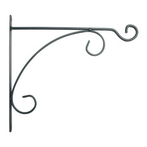 Potence fer rond anthracite - 32x30 cm - Acier époxy
