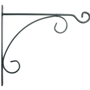 Potence fer rond anthracite - 40x36 cm - Acier époxy