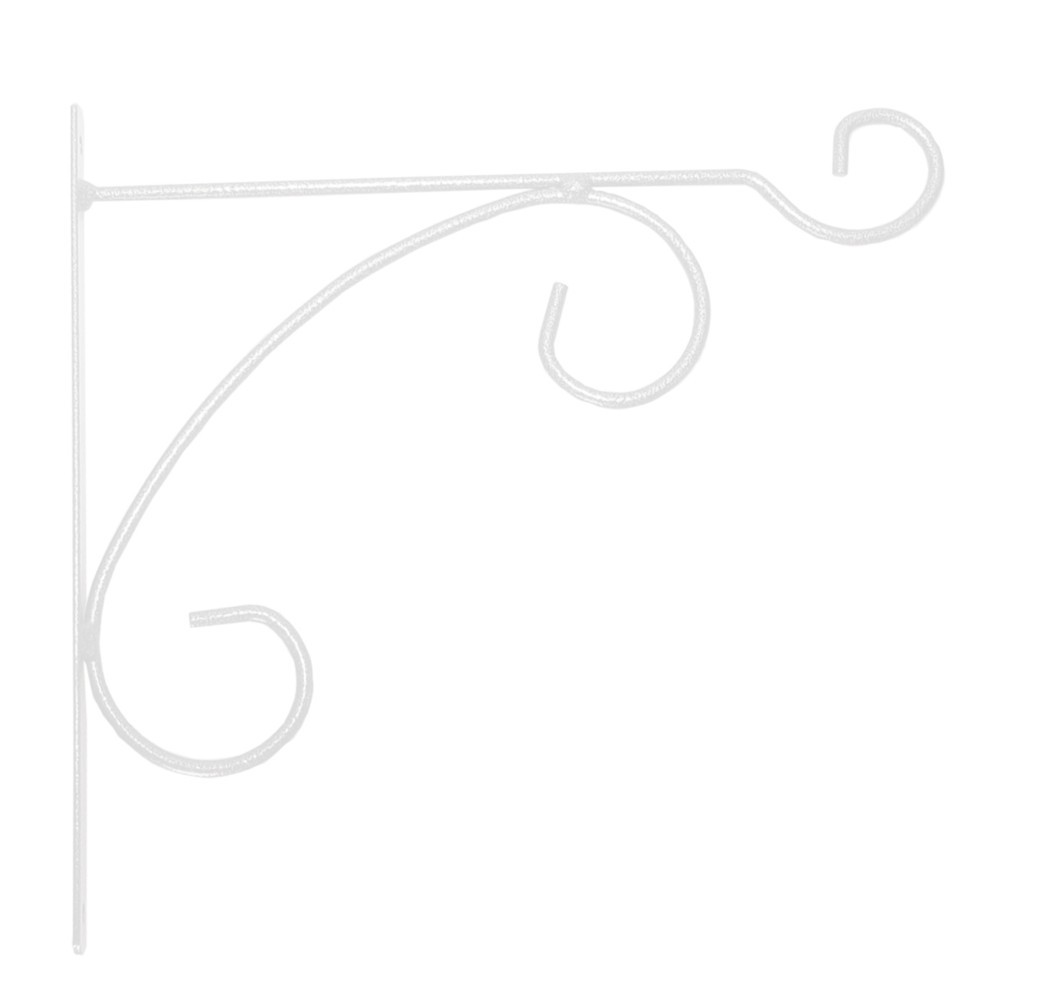 Potence fil Classique volute - 32x30 cm - blanc