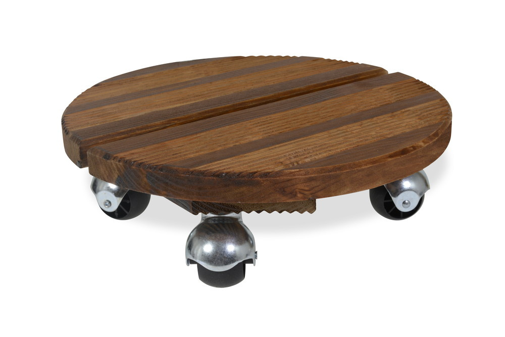 Roule plante BOIS rond naturel - 30 cm - Bois