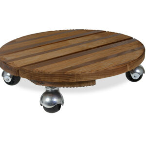 Roule plante BOIS rond naturel - 37,5 cm - Bois