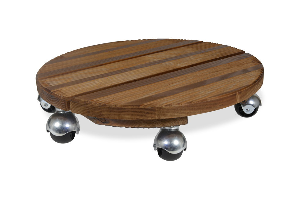 Roule plante BOIS rond naturel - 45 cm - Bois