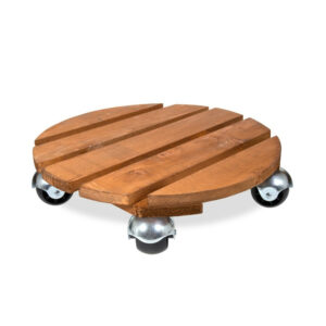 Roule-plante en bois rond naturel "Basics " 37,5 cm