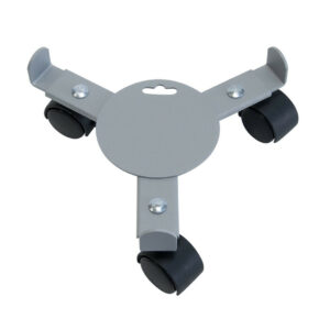 Roule plante extensible gris alu - 27-37 cm - Acier époxy