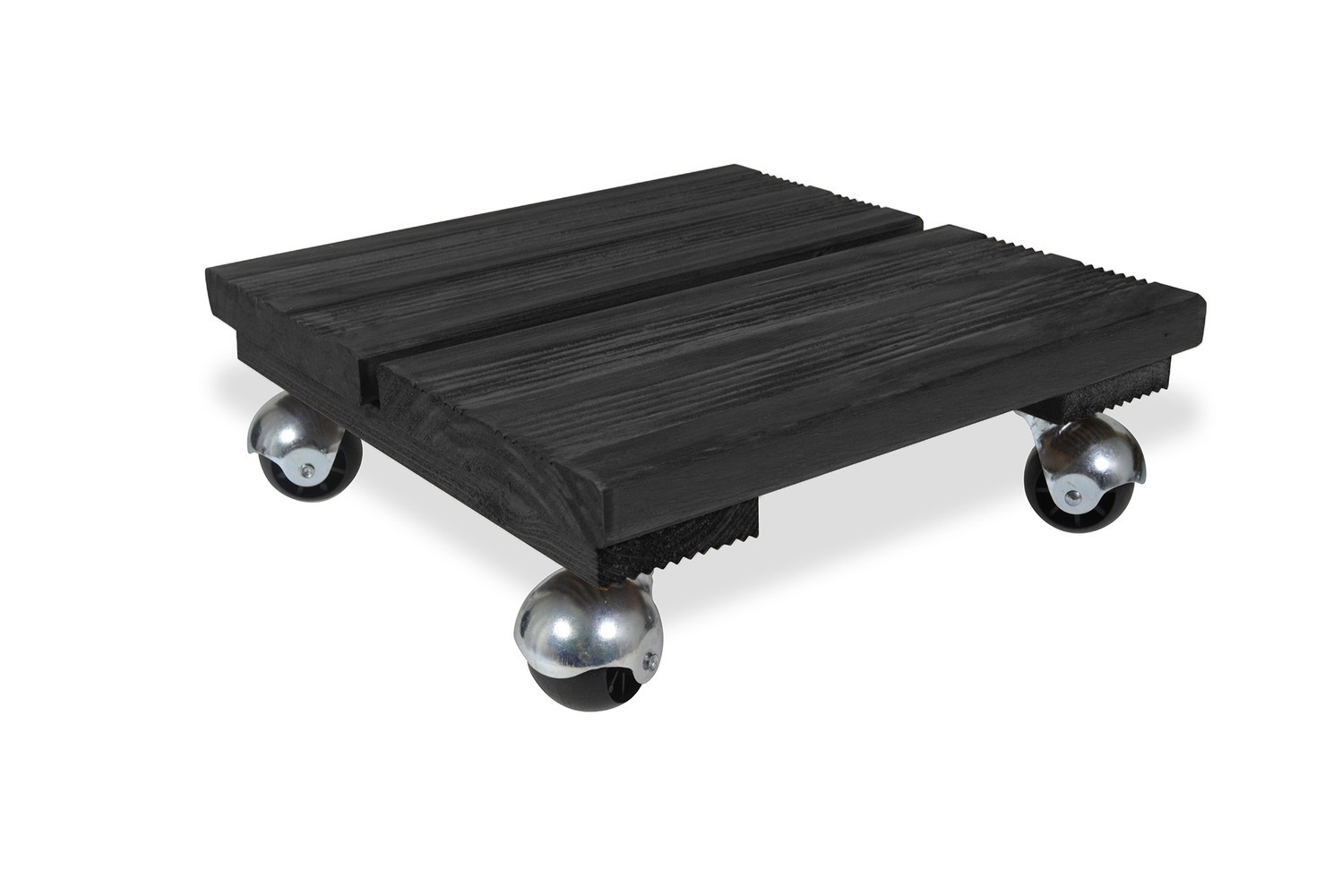 Roule-plantes bois carré - 30x30 cm - anthracite