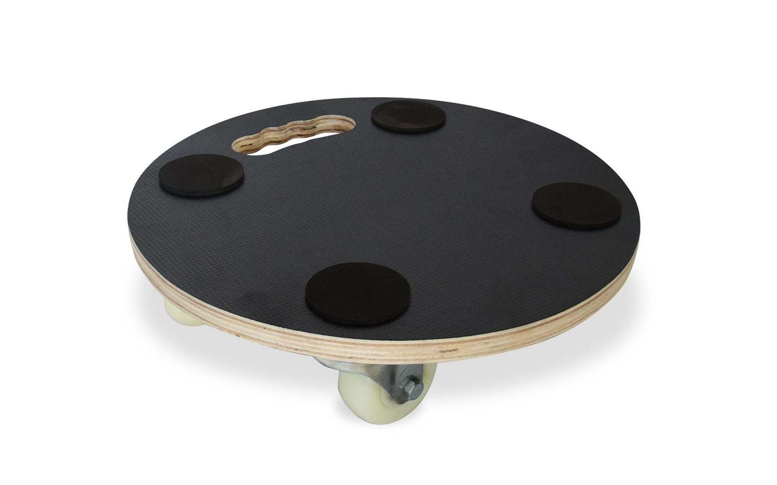 Roule-plantes bois Charges lourdes - rond - 38 cm