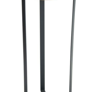 Sellette industrielle haute fer plat Plateau bois - 50x29 - Acier époxy