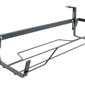 Support jardinière extensible anthracite - 65 à 84x18 cm - Acier époxy