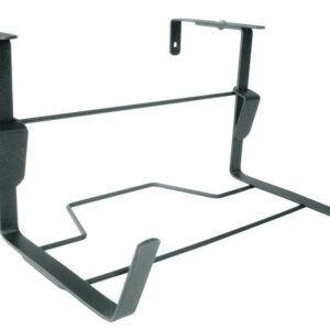 Support jardinière fixations réglables anthracite - 35x18 cm - Acier époxy