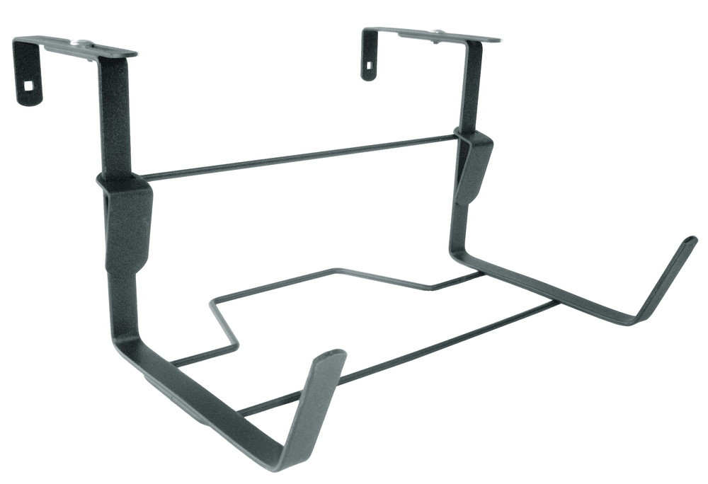 Support jardinière fixations réglables anthracite - 35x18 cm - Acier époxy