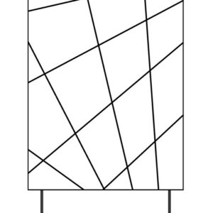 Treillis à piquer Mandala pour bac anthracite - 55x100 cm - Acier époxy