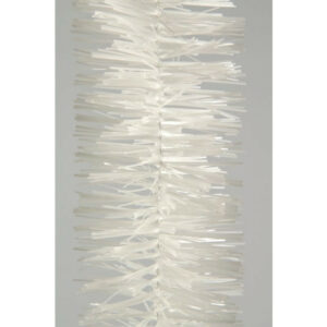 En Plastique Guirlande Brillante Blanche 75Mmx2.7M Blanc