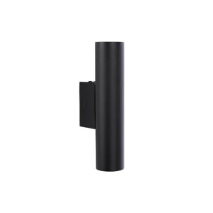 Applique Figura, 2xGU10, design noir LUSSIOL