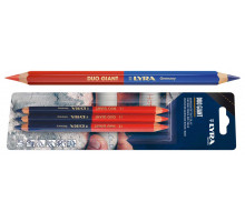 Crayon bicolore duo giant 3 crayons 175 mm