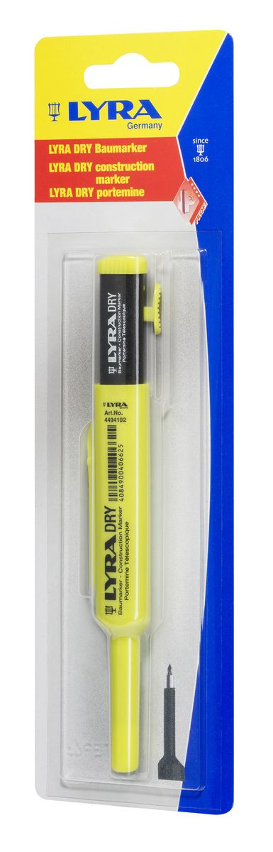 Crayon graphite Lyra Dry sur carte