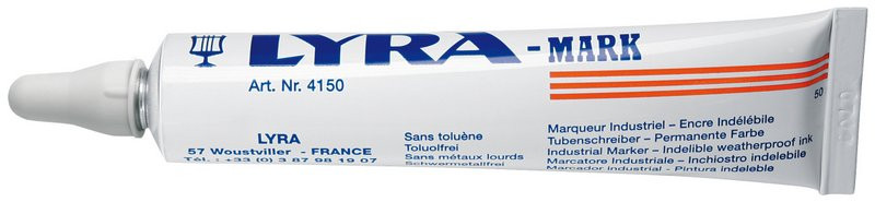Marqueur à bille blanc 50 ml
