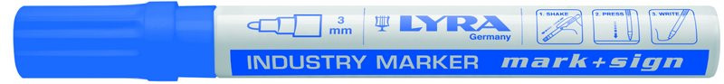 Marqueur peinture bleu