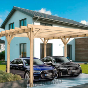 Carport en bois autoportant - modèle NÎMES - 800 x 500 cm