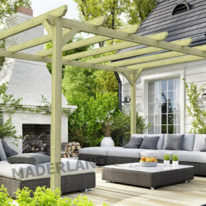 Pergola en bois autoportante - modèle CAMBADOS - 600 x 420 cm
