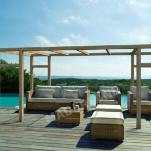 Pergola en bois autoportante - modèle GRANADA - 500 x 300 cm