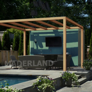Pergola en bois autoportante - modèle SANTANDER - 500 x 300 cm