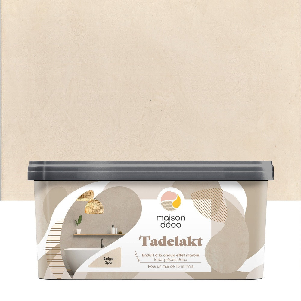 Enduit décoratif Tadelakt MAISON DECO, beige spa, 5l