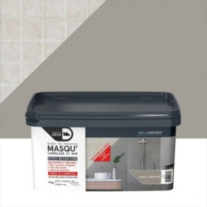 Enduit Masqu'carrelage et mur MAISON DECO, gris urbain, 4 kg