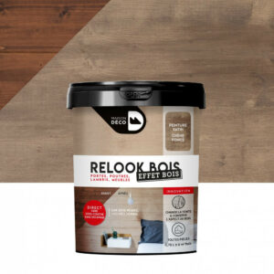 Lasure intérieure poutre et lambris Relook bois MAISON DECO, chene fonce, 0.75 l