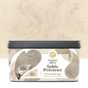 Peinture à effet, Sable precieux MAISON DECO, eclat nacre, sablé, 2l