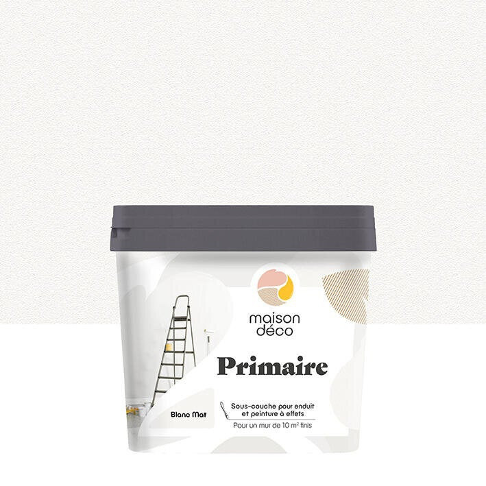 Primaire D'accrochage pour peinture a effet, blanc, 1.000 l