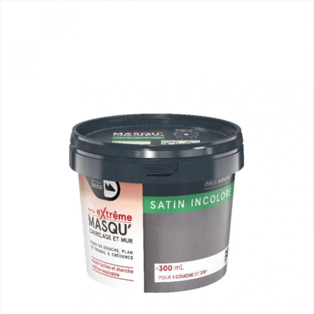 Vernis Masqu'carrelage et mur MAISON DECO, Transparent, 0.3 l