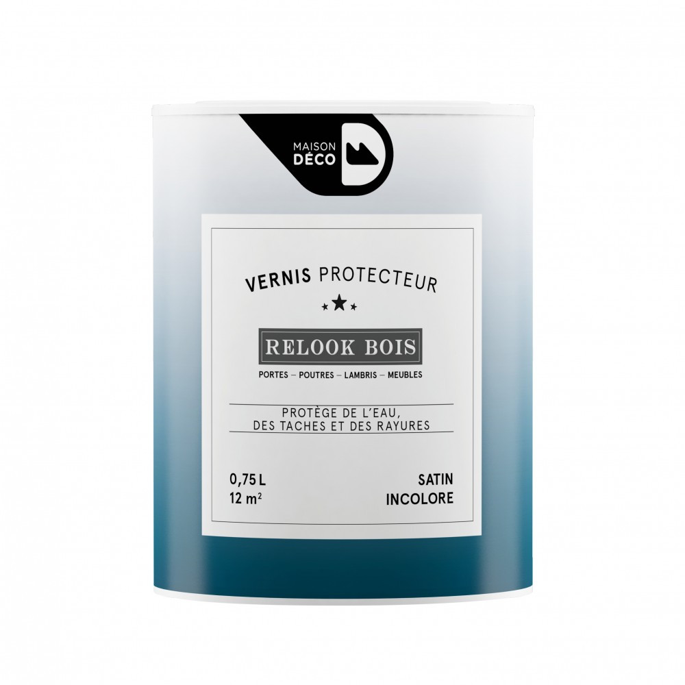 Vernispoutre et lambris Relook bois MAISON DECO, incolore mat, 0.75 l
