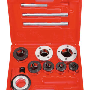 Mallette de 5 filières Super Cut BSPT R 3/8'' à 1,1/4'' ROTHENBERGER 070790X