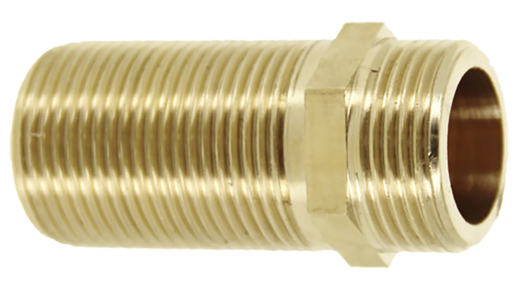 Mamelon long double mâle 40 mm 3/4 laiton GARIS D04104B