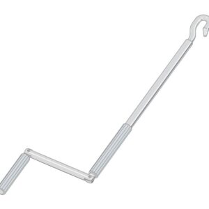 Manivelle pliable avec crochet longueur 150 mm RAL 9016 CHERUBINI 7463150G2101