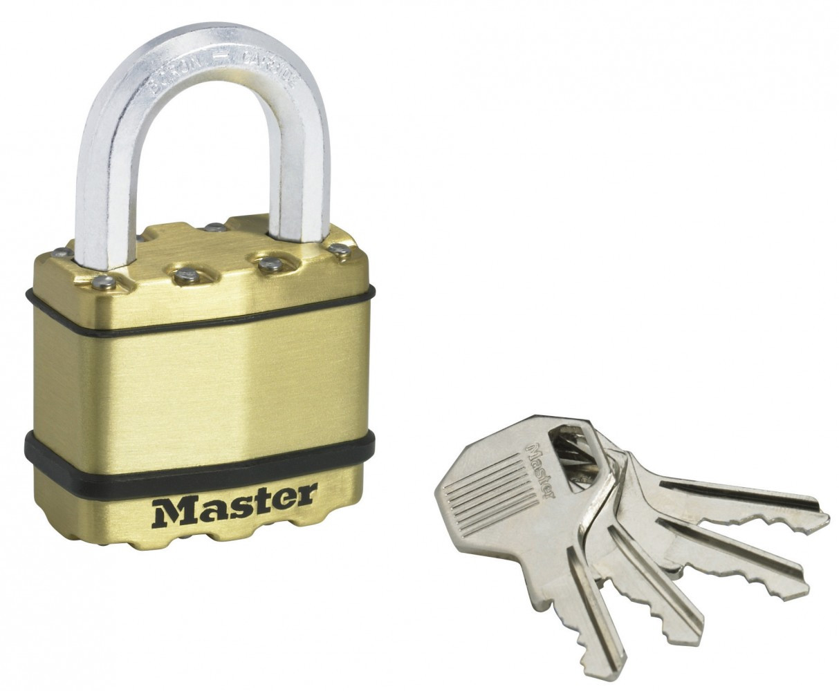 Cadenas à clé MASTER LOCK acier laminé, l.50 mm