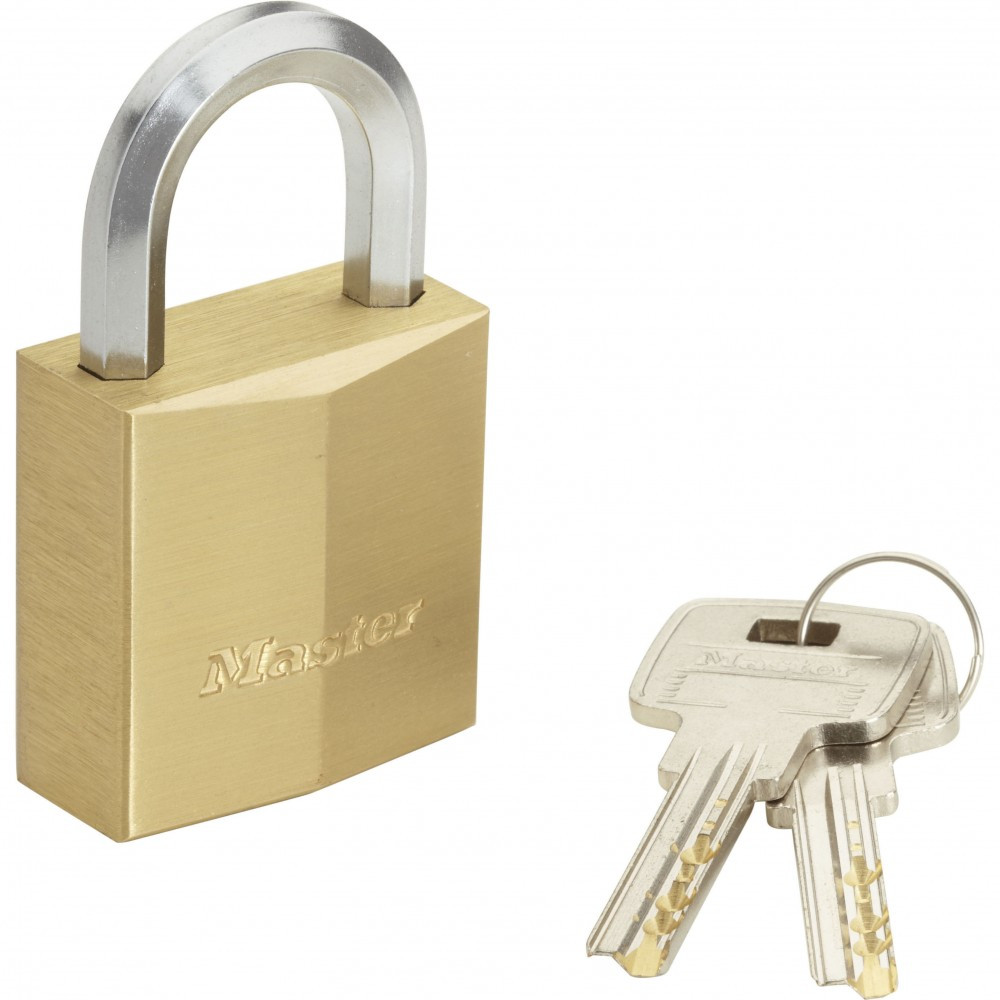 Cadenas à clé MASTER LOCK laiton, l.40 mm
